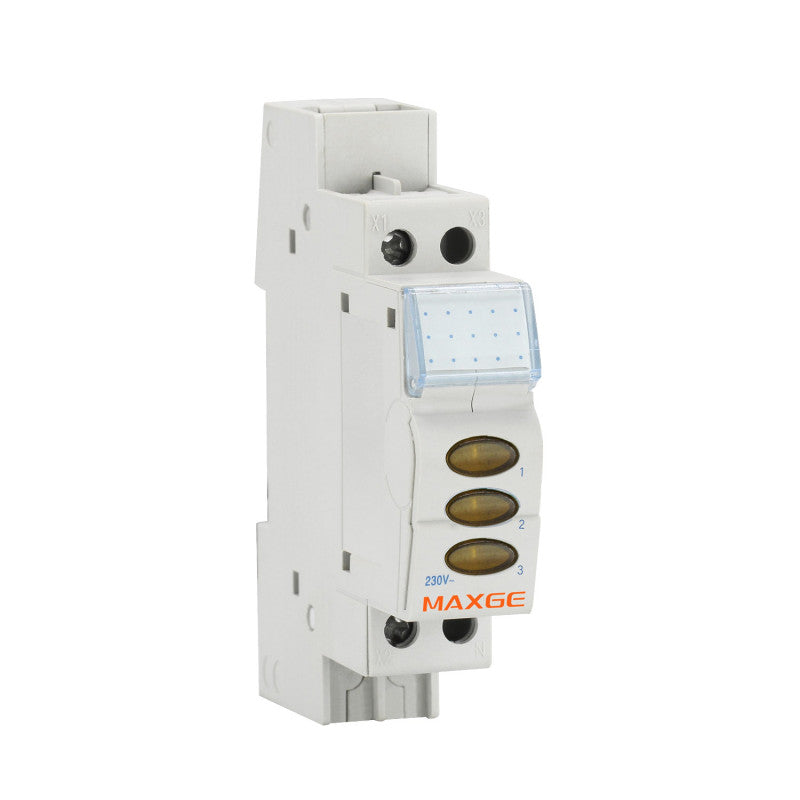 Indicador Luminoso Triplo LED MAXGE Alpha+ EPSLT 230VAC