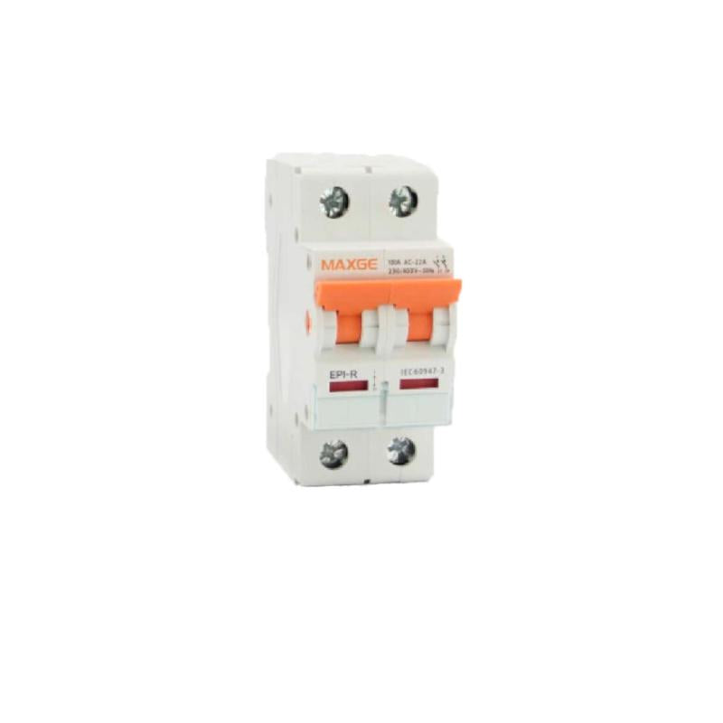 Interruptor de Maniobra para Calha DIN 2P 16-125A MAXGE Alpha+