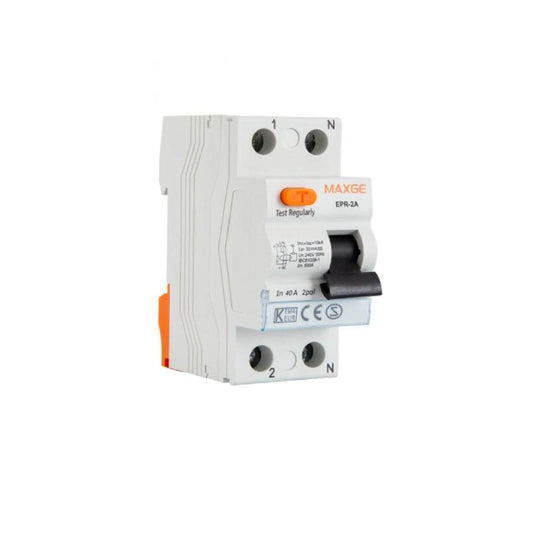 Interruptor Diferencial Residencial Superimunizado 2P 30mA 40A 6kA Classe A MAXGE