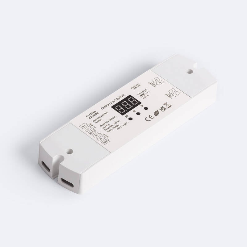 Interruptor ON/OFF DMX512 100-240V com RDM SKYDANCE DP para Calha DIN
