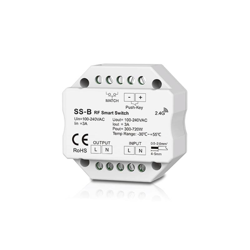 Interruptor ON/OFF SKYDANCE SS-B Compatível com Botão e Comando RF