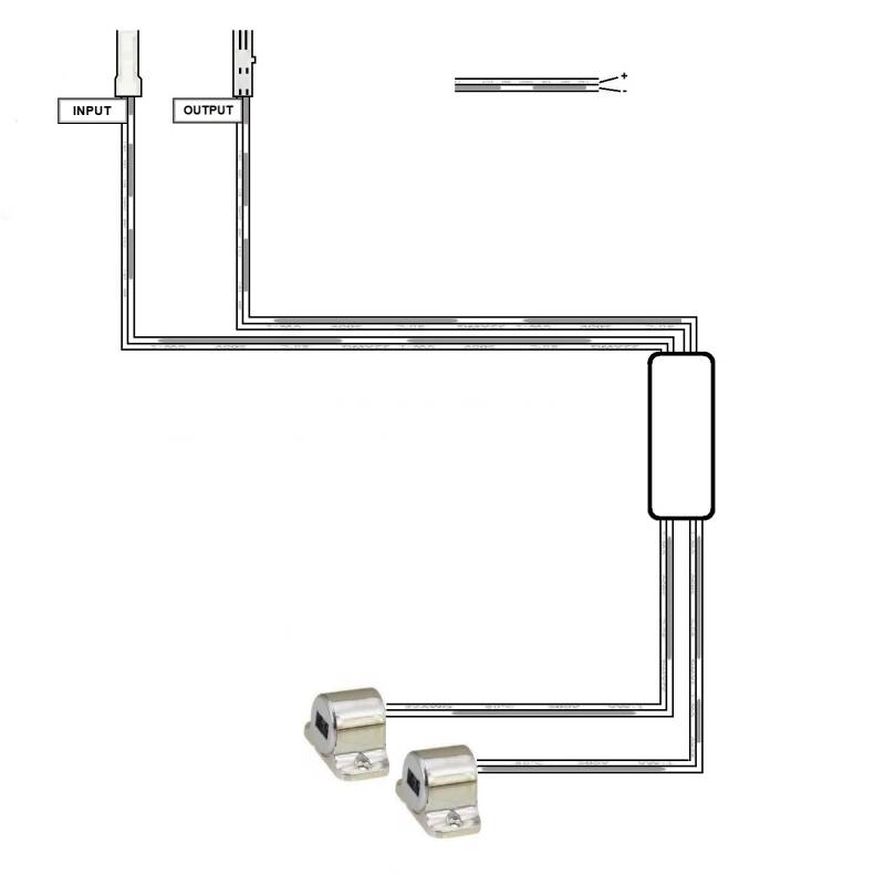 Interruptor Sensor Duplo 12/24V para Portas de Armário