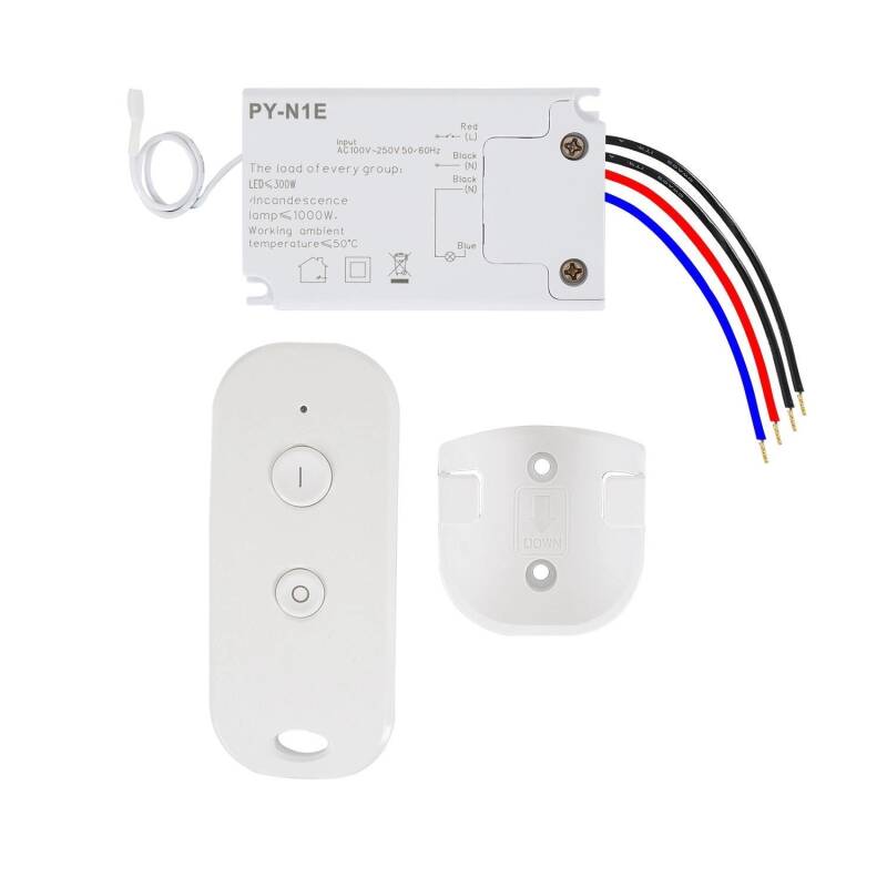 Interruptor Simples com Comando Controlo Remoto RF