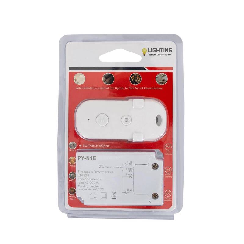 Interruptor Simples com Comando Controlo Remoto RF