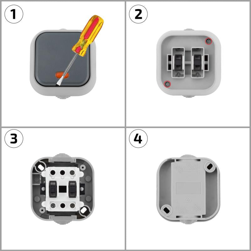 Interruptor Simples com Indicador Luminoso IP54