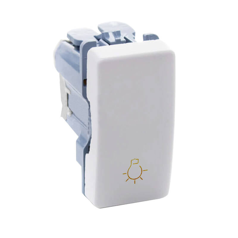 Interruptor Simples de Pressão Estreito com Tecla Luz Simon 27 Play 27151