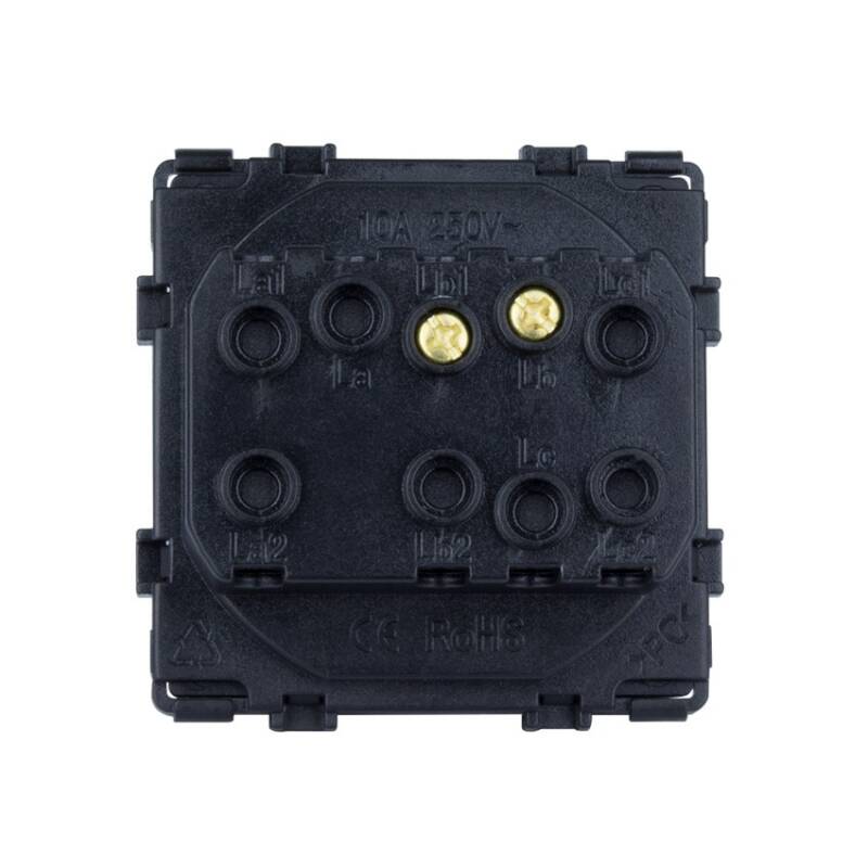 Interruptor Simples Pulsador com Moldura PC Modern
