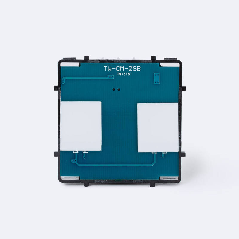 Interruptor Táctil Duplo com Moldura de Vidro Modern