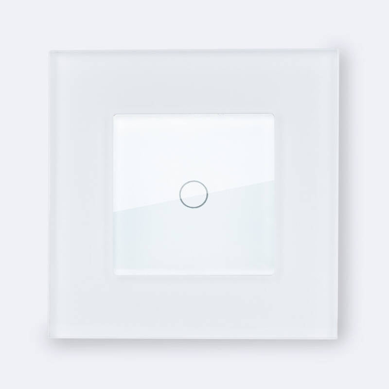 Interruptor Táctil Simples com Moldura de Vidro Modern