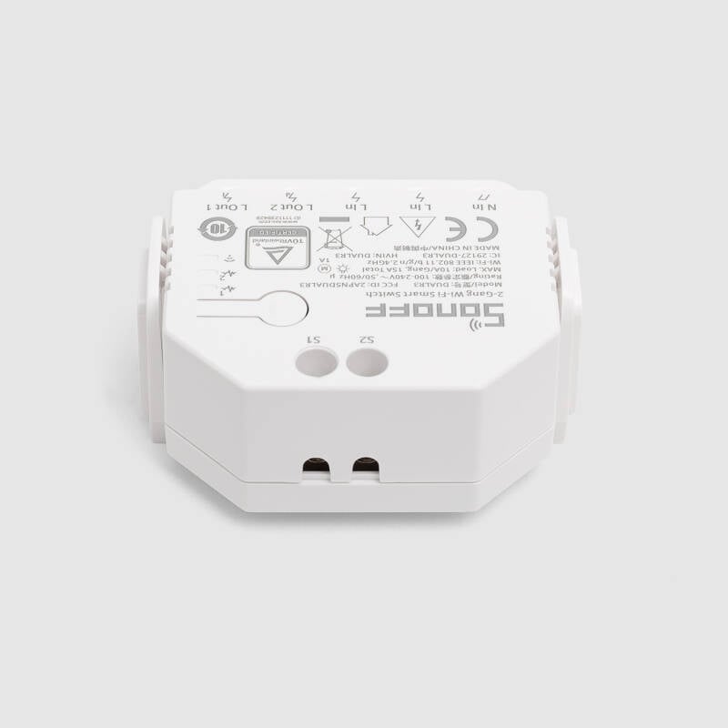 Interruptor WiFi Medidor de Energia Compatível com Interruptor Convencional SONOFF Dual R3 15A