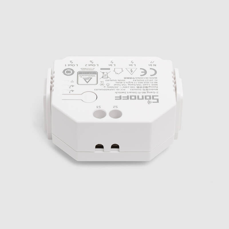 Interruptor WiFi Medidor de Energia Compatível com Interruptor Convencional SONOFF Dual R3 15A