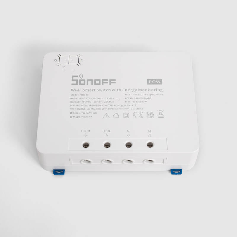 Interruptor WiFi Medidor de Energía SONOFF POWR3 25A