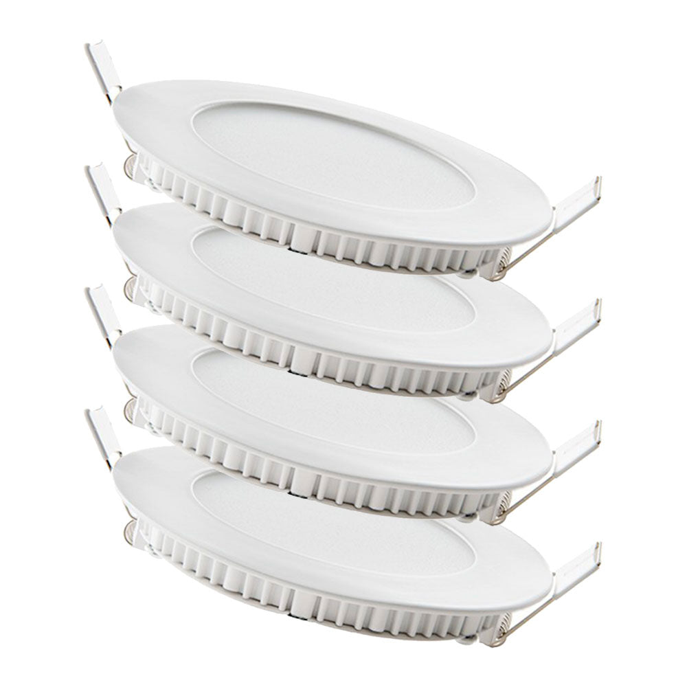 Pacote de 4 painéis LED 6W 600Lm 6000ºK 40.000H
