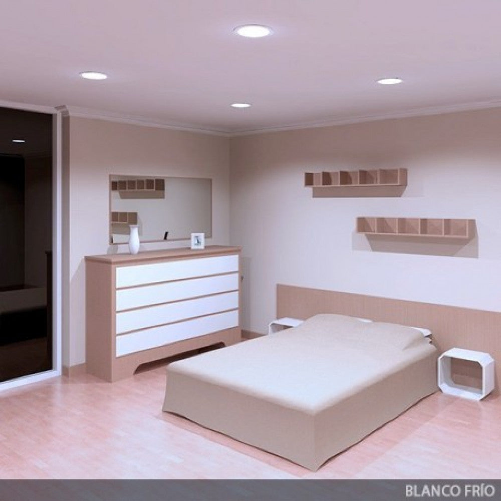 Pacote de 2 painéis LED 18W 1800Lm 6000ºK Circular 40.000H