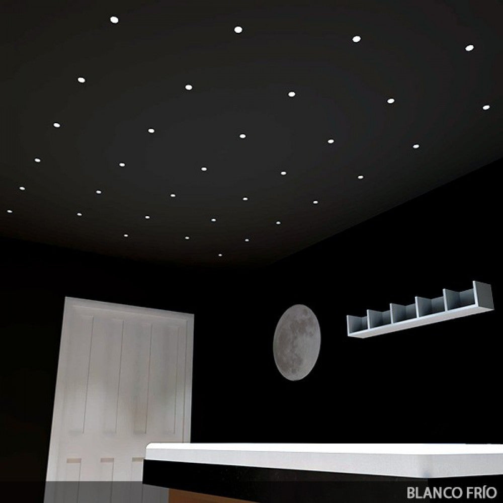 Luz Embutida LED 2W 180Lm 6000ºK "Diana" Circular Ø36Mm 40.000H