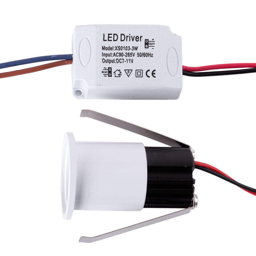Luz Embutida LED 2W 180Lm 6000ºK "Ayla" Circular Ø36Mm 40.000H