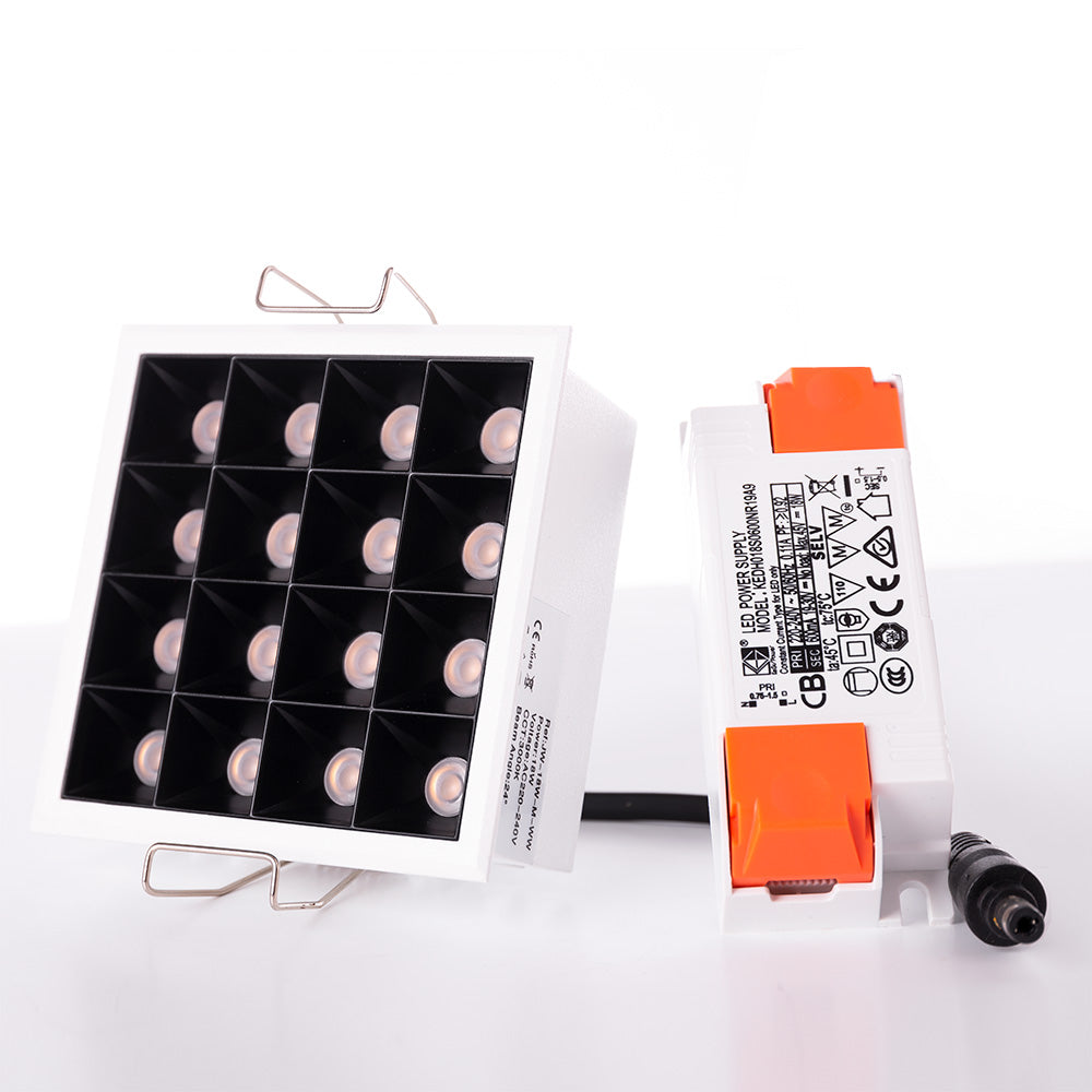 Foco Downlight LED 15W 1.147,5Lm 4200ºK Retangular PRO SMD3030 40.000H