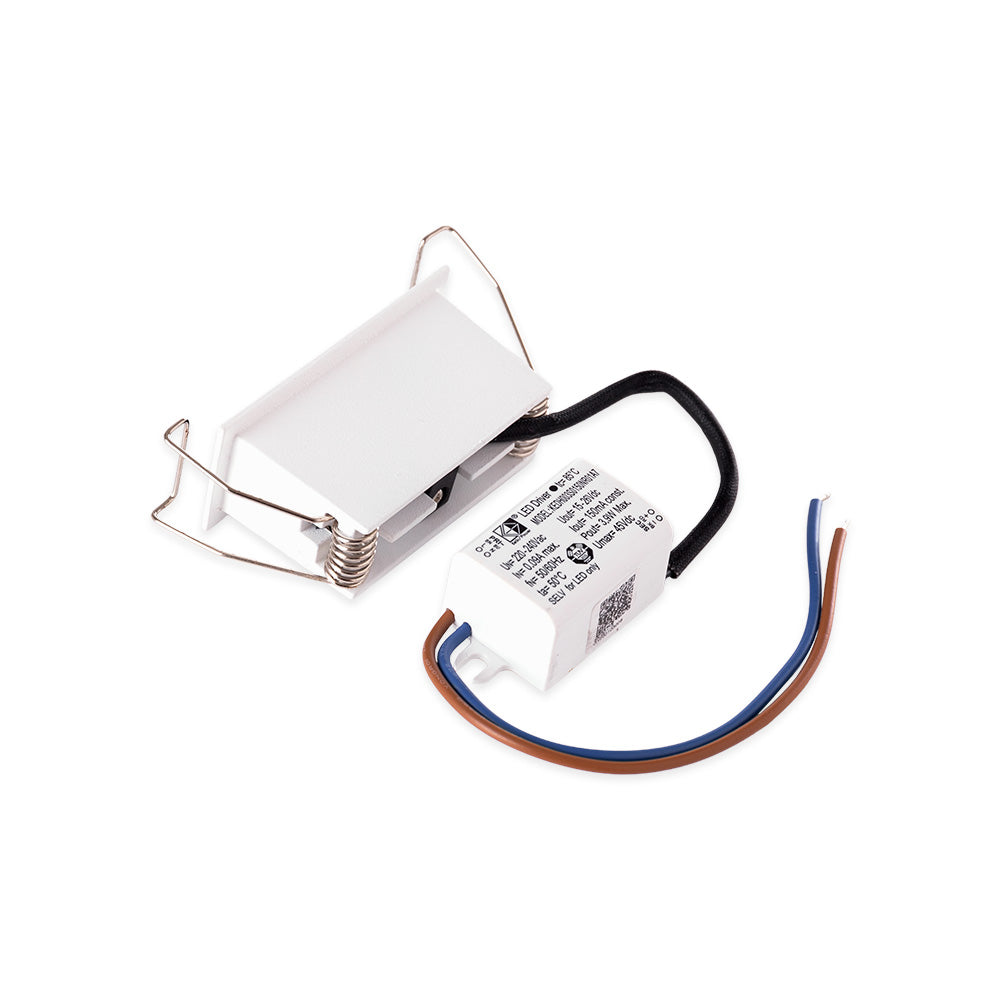 Foco Downlight LED 4W 306Lm 4200ºK Retangular PRO SMD3030 50.000H