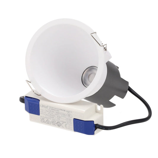 Luminária de embutir LED 6W 90Lm/W UGR<15 CRI>95 2700ºK 50.000H