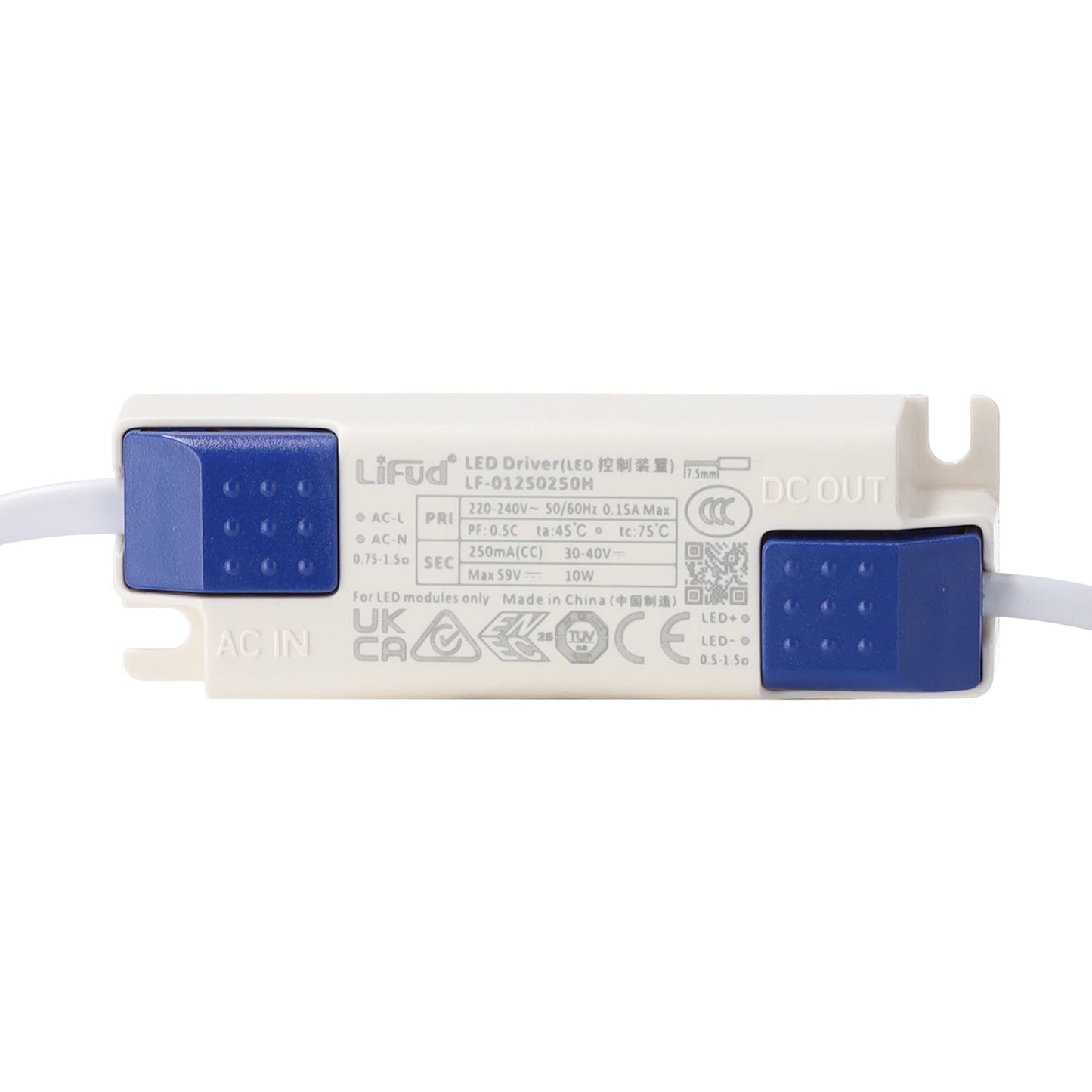 Downlight LED Ajustável 10W CRI>90 90LM/W 4000ºK Driver Lifud 50.000H Branco Natural
