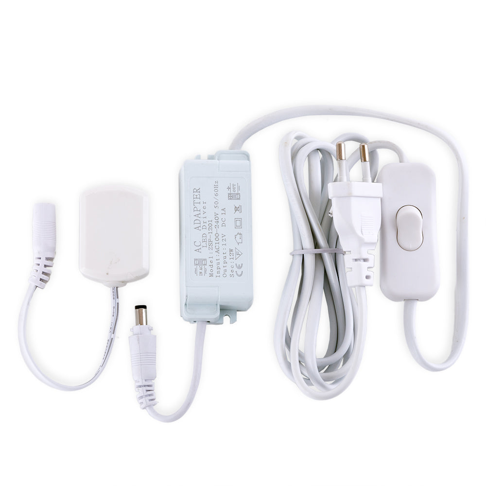 Driver Mini LED 220Vac/12Vdc 15W Caixa de Distribuição 6 Caminho