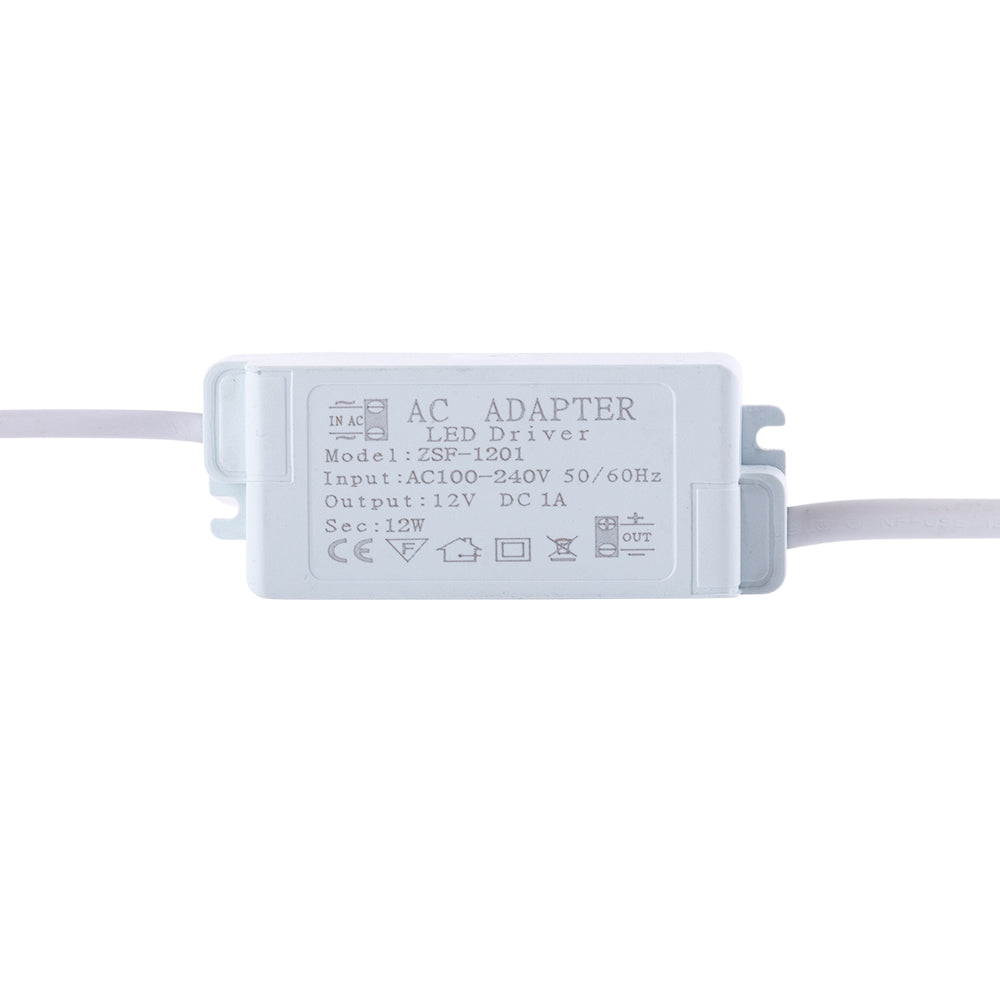 Driver Mini LED 220Vac/12Vdc 15W Caixa de Distribuição 6 Caminho