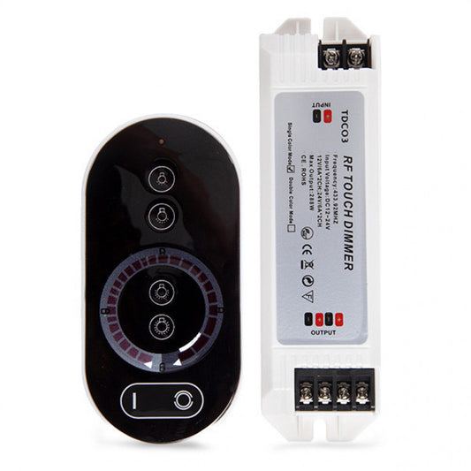 Controlador-Dimmer Tátil Tira LED Led Cor Única 12-24Vdc ► 144/288W