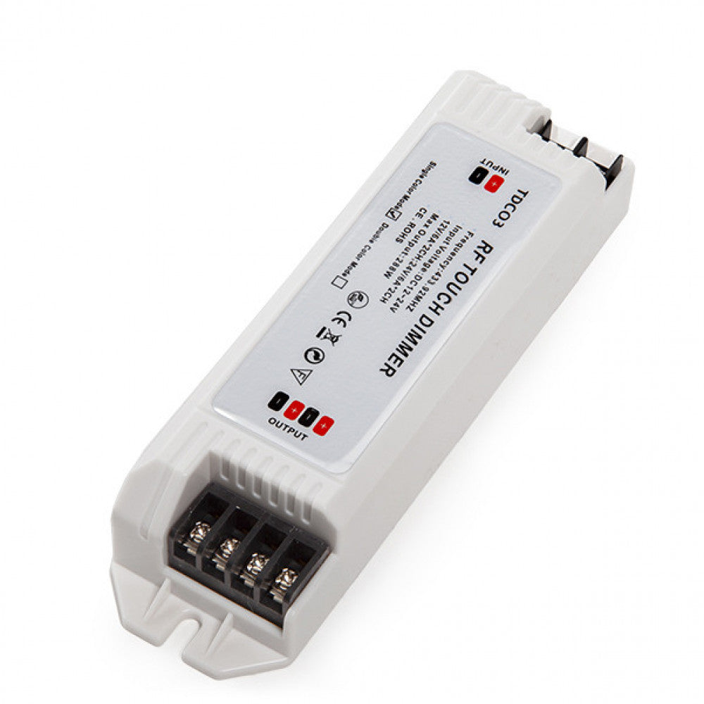 Controlador-Dimmer Tátil Tira LED Led Cor Única 12-24Vdc ► 144/288W