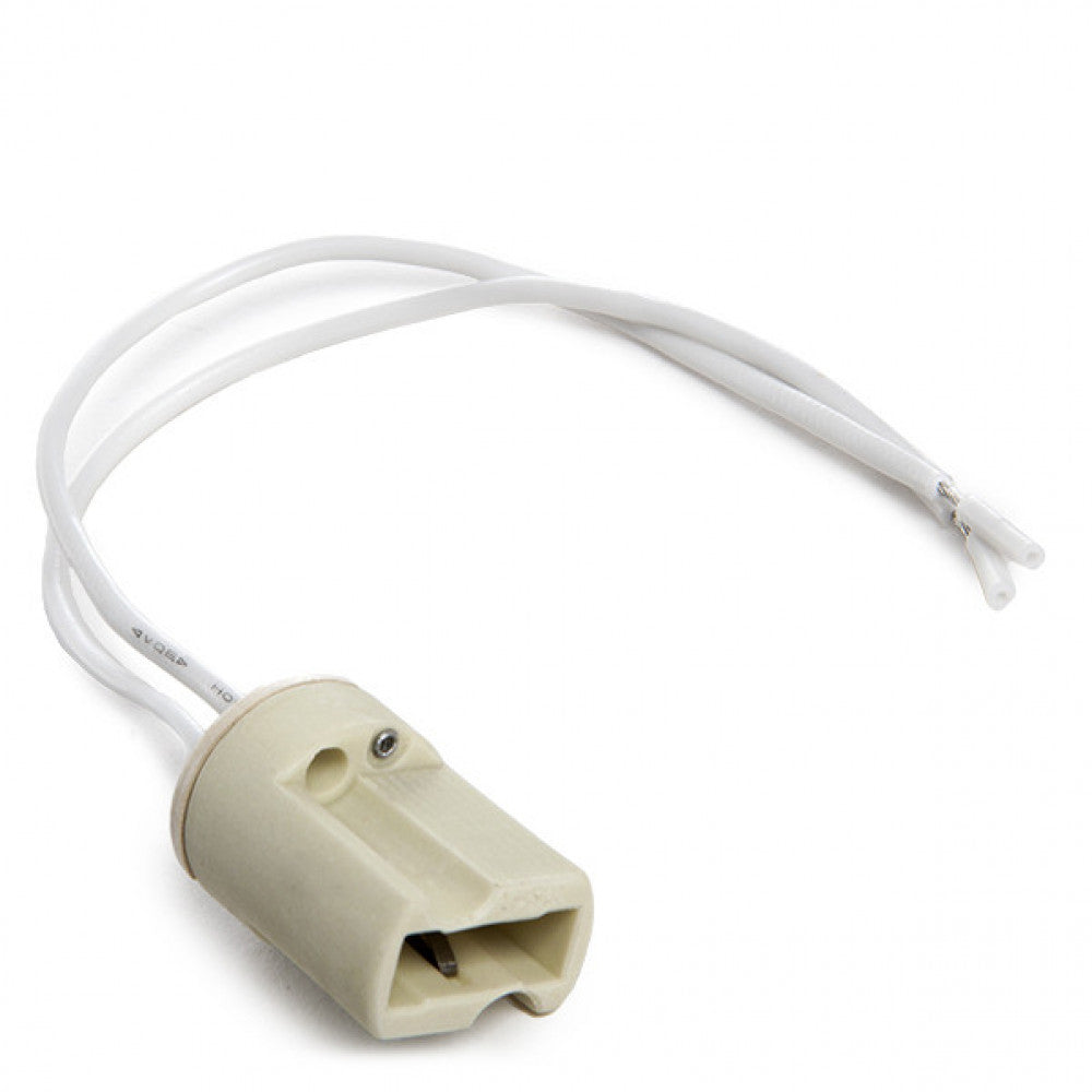 Suporte de Lâmpada Cerâmica G9 Cabo 160Mm 180ºc
