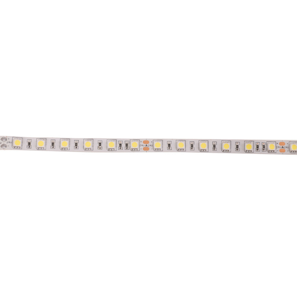 Fita LED 300 x SMD5050 14,4W/M 24VDC IP20 5M x 5M-Branco Quente
