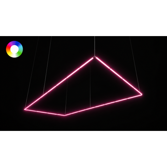 Kit Luminária Padel 20x10m RGBW DMX Baixo Ofuscamento