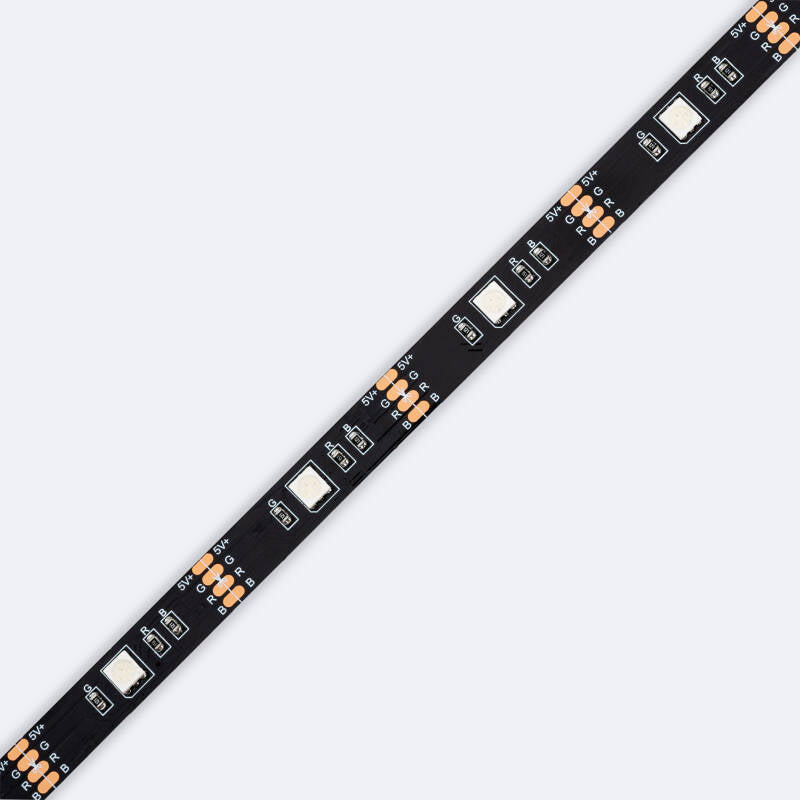 Fita LED 5V RGB 24 LED/m 2m IP20 Kit com USB para Televisão