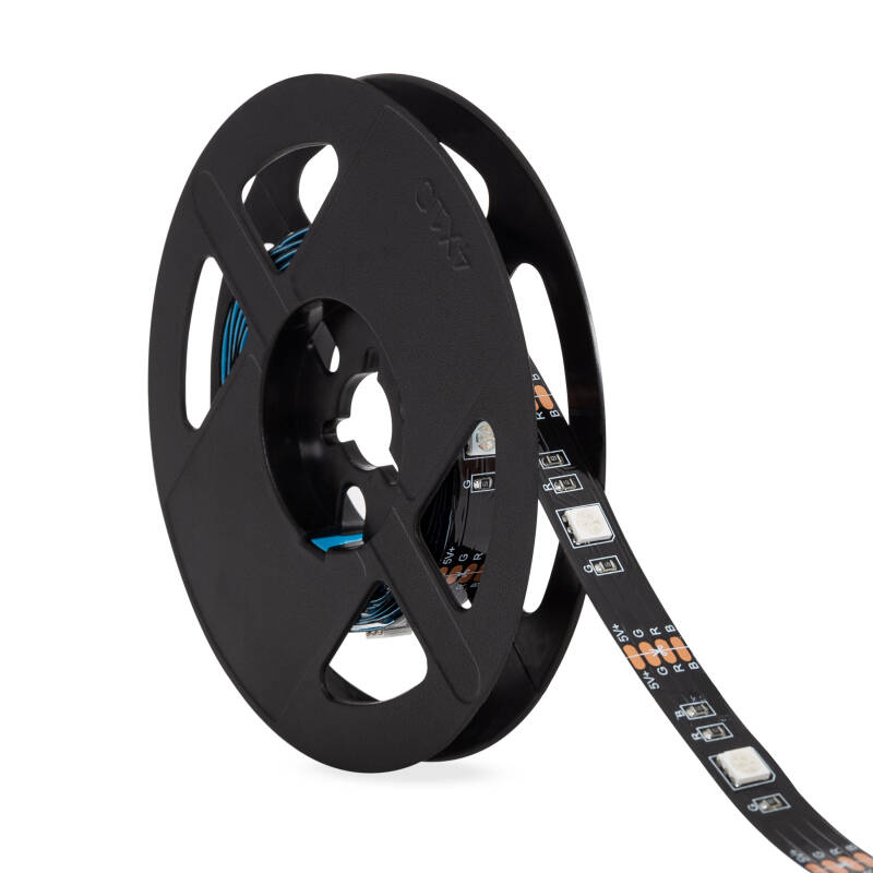 Fita LED 5V RGB 24 LED/m 2m IP20 Kit com USB para Televisão