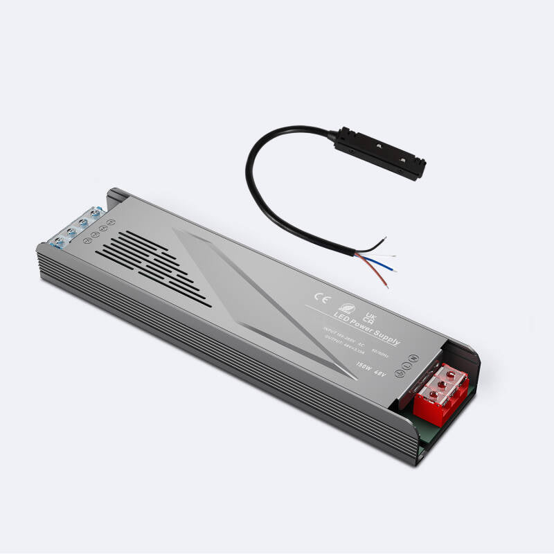 Kit Fonte Alimentação 48V DC Externa + conector para Calha Magnético 20mm