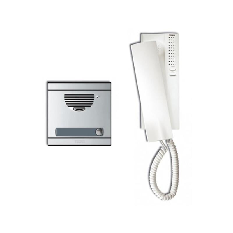 Kit Porteiro 1 Moradia 4+1 Fios com Placa e Telefone Série 7 TEGUI 375011