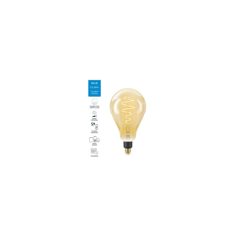 Lâmpada Filamento LED E27 6.5W 390 lm PS160 WiFi + Bluetooth Regulável CCT Seleccionável WIZ