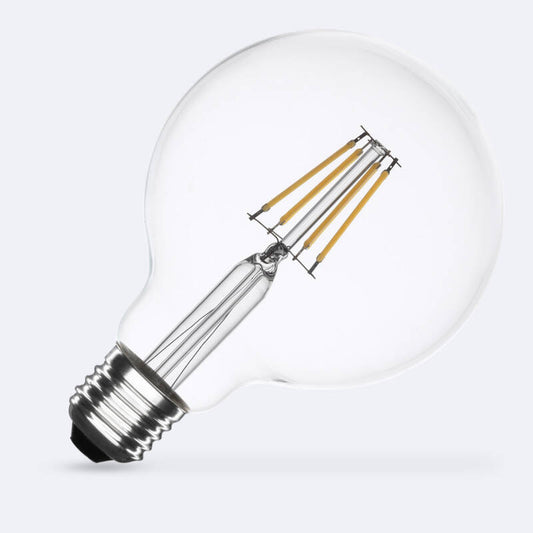 Lâmpada Filamento LED E27 6W 720 lm G95