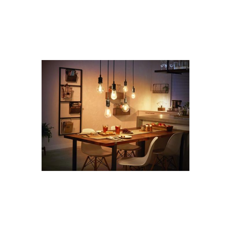 Lâmpada Filamento LED E27 7W 550 lm G125 PHILIPS Hue White