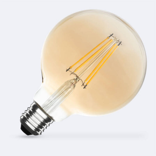 Lâmpada Filamento LED E27 8W 750 lm Regulável G95 Gold