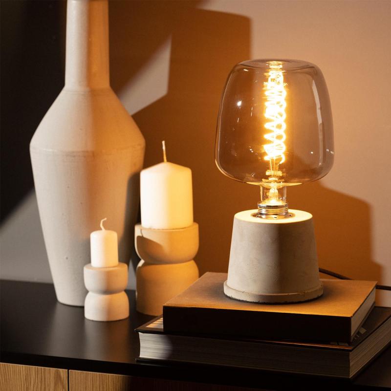 Lâmpada Filamento LED E27 8W 800 lm G235 Smoky