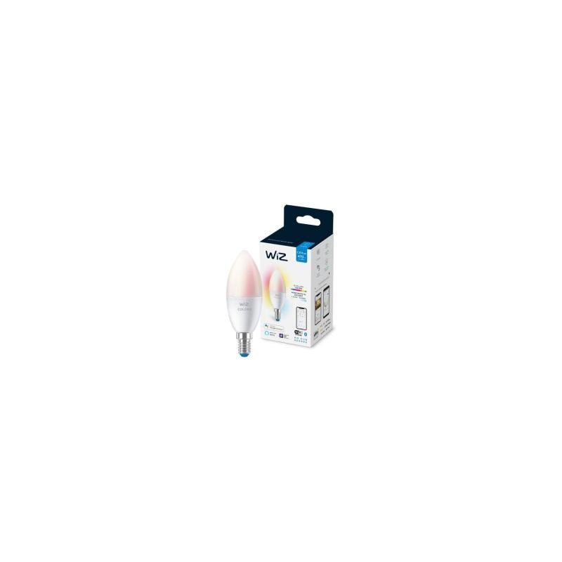Lâmpada Inteligente LED E14 4.9W 470 lm C37 WiFi + Bluetooth Regulável RGBWW WIZ
