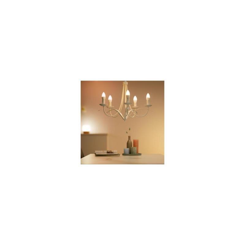 Lâmpada Inteligente LED E14 4.9W 470 lm C37 WiFi + Bluetooth Regulável RGBWW WIZ