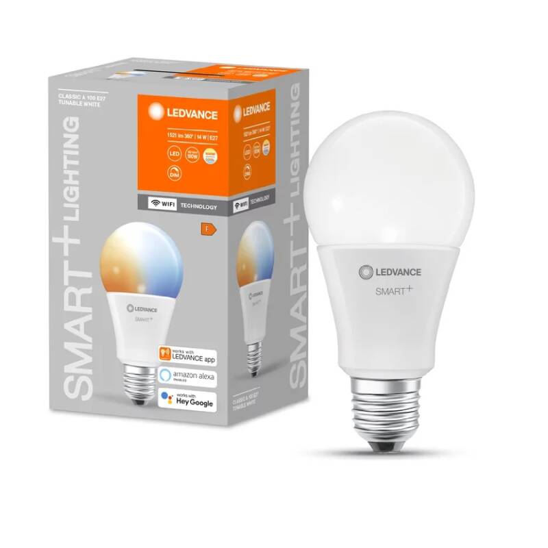 Lâmpada Inteligente LED E27 14W 1521 lm A75 WiFi CCT Seleccionável LEDVANCE Smart+