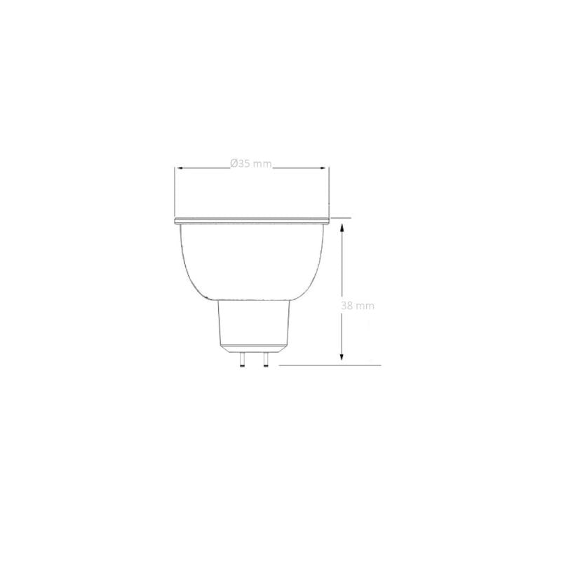 Lâmpada LED 12V MR11 1W 120 lm