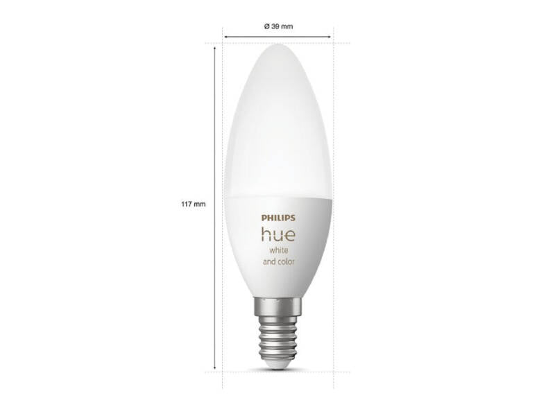Lâmpada LED E14 White Color 4W PHILIPS Hue