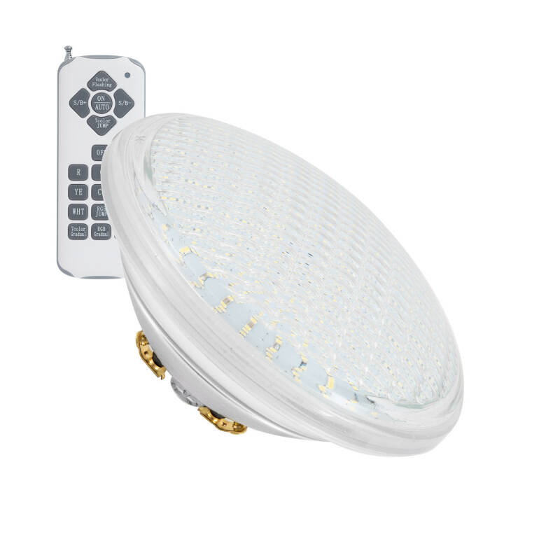 Lâmpada LED RGB submersível para piscina, 12 V CA, 35 W, IP68, PAR56