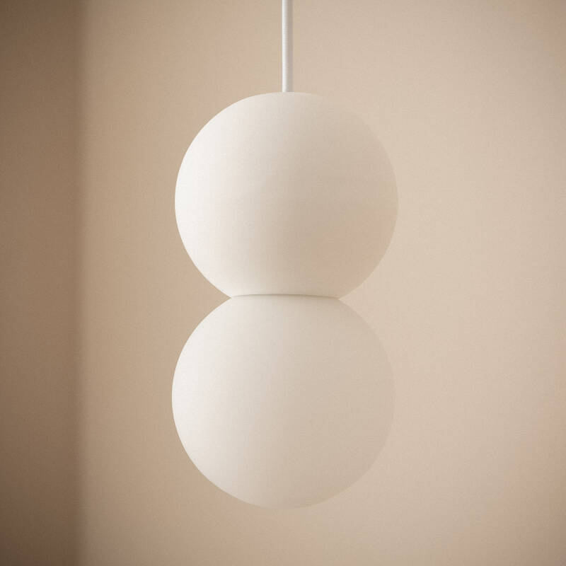 Candeeiro Suspenso de Gesso Pearl Vulni