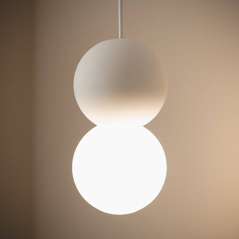 Candeeiro Suspenso de Gesso Pearl Vulni
