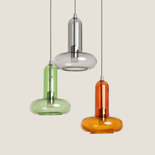 Candeeiro Suspenso LED 15 W em Alumínio e Vidro Fontans com 3 Focos
