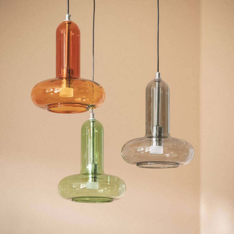 Candeeiro Suspenso LED 15 W em Alumínio e Vidro Fontans com 3 Focos